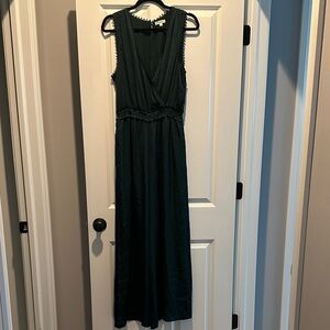 Elegant Green Sleeveless Jumpsuit